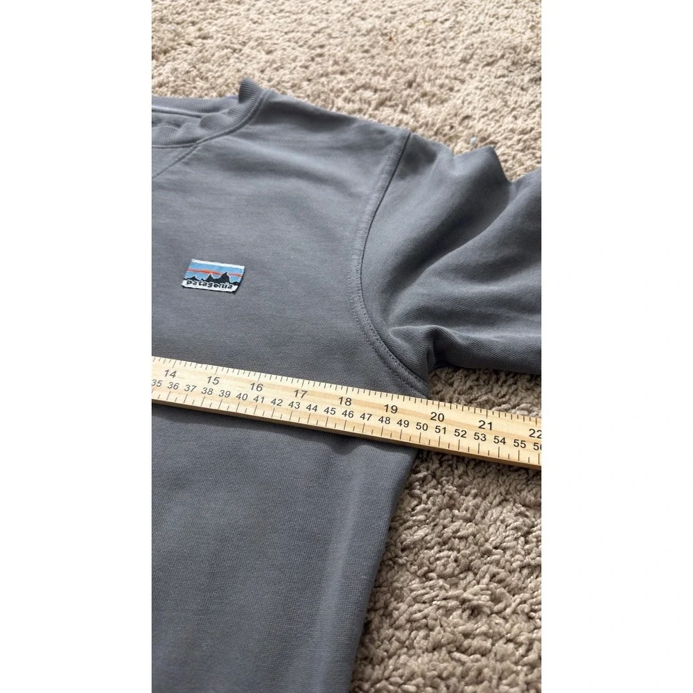 Patagonia Vintage Regenerative Organic Cotton Crewneck Sweatshirt Grey XS zz40‎ - Picture 5 of 7